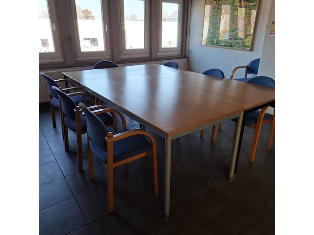 3x kantinetafel met 8x stoel - afbeelding 2 van  7