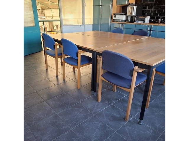 3x kantinetafel met 8x stoel - afbeelding 4 van  7