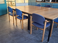 3x kantinetafel met 8x stoel - afbeelding 4 van  7