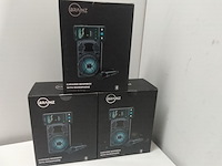 3x karaoke boombox + bluetooth + microfoon, brainz - afbeelding 2 van  3