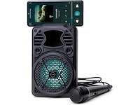 3x karaoke boombox + bluetooth + microfoon, brainz - afbeelding 1 van  3