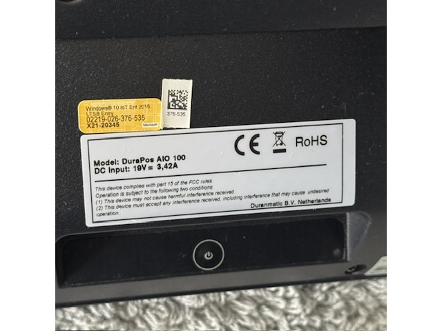 3x kassacomputer met diverse toebehoren durapos, aio 100 - afbeelding 4 van  6