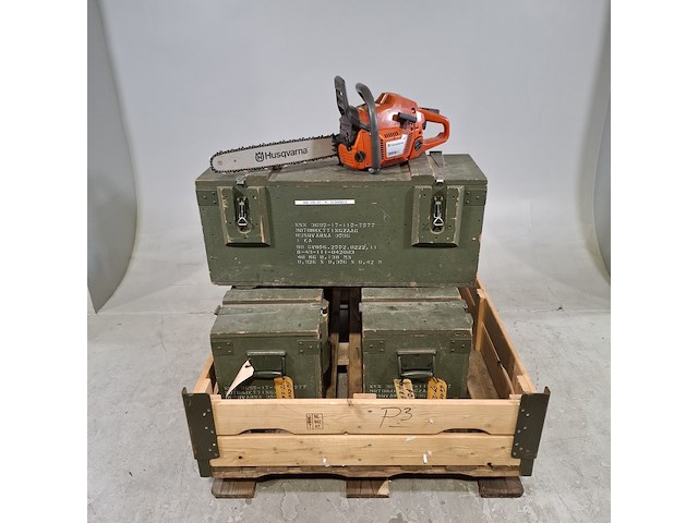 3x kettingzaag in transportkist, husqvarna, 359g - afbeelding 1 van  15