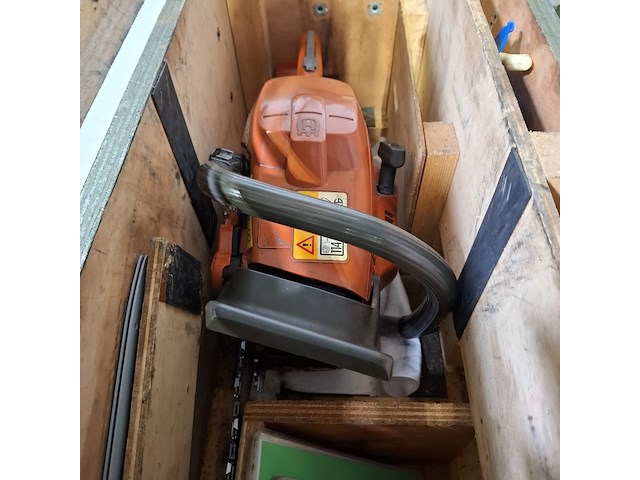 3x kettingzaag in transportkist, husqvarna, 359g - afbeelding 13 van  15