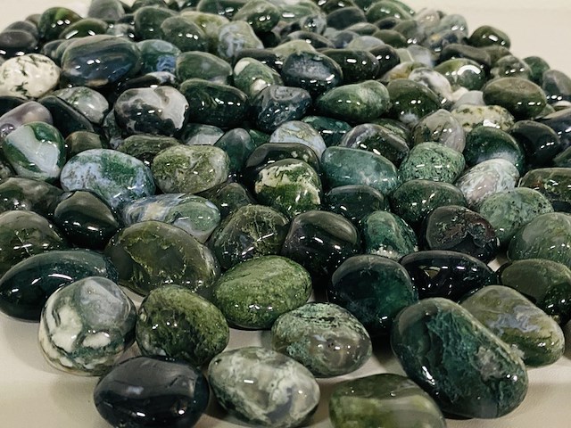 3x kilo agaat mos trommelstenen - afbeelding 3 van  4