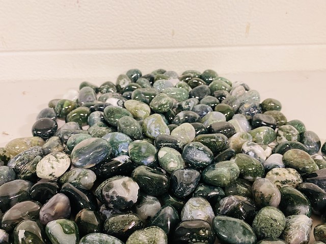 3x kilo agaat mos trommelstenen - afbeelding 4 van  4