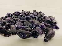 3x kilo amethist trommelstenen (maat xxl), paars - afbeelding 2 van  3