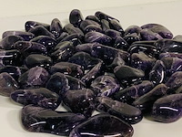 3x kilo amethist trommelstenen (maat xxl), paars - afbeelding 3 van  3