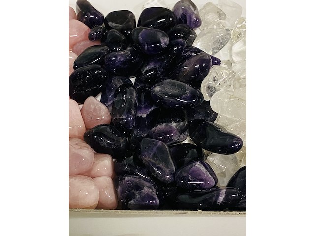 3x kilo gouden driehoek trommelstenen - afbeelding 4 van  5