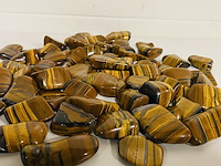 3x kilo tijgeroog met hematiet trommelstenen - afbeelding 4 van  5