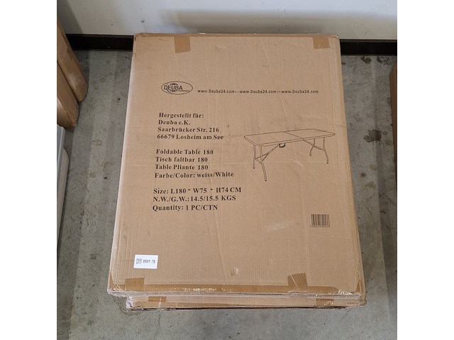 3x klaptafel, deuba - afbeelding 2 van  4
