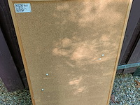 3x kleine prikborden van kurk met houten lijst - afbeelding 1 van  4