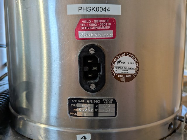 3x koffie- en/of drankencontainer op verrijdbare rvs-wagens, animo - afbeelding 5 van  17