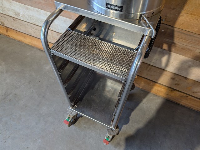 3x koffie- en/of drankencontainer op verrijdbare rvs-wagens, animo - afbeelding 8 van  17