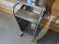 3x koffie- en/of drankencontainer op verrijdbare rvs-wagens, animo - afbeelding 8 van  17