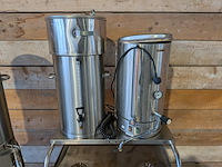 3x koffie- en/of drankencontainer op verrijdbare rvs-wagens, animo - afbeelding 10 van  17