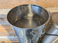 3x koffie- en/of drankencontainer op verrijdbare rvs-wagens, animo - afbeelding 17 van  17