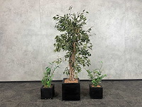 3x kunstplant in pot h150 - afbeelding 1 van  8