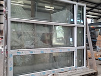 3x kunststof kozijn met glas antraciet - afbeelding 1 van  6