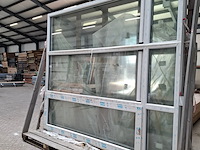 3x kunststof kozijn met glas antraciet - afbeelding 2 van  6