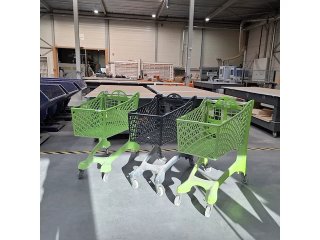 3x kunststof winkelwagen - afbeelding 1 van  8