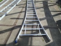 3x ladder, o.a. solide, incompleet 16 treden, zilver - afbeelding 2 van  8