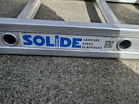 3x ladder, o.a. solide, incompleet 16 treden, zilver - afbeelding 8 van  8