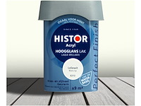 3x lak acryl hoogglans 0,75 liter histor, perfect finish, leliewit - afbeelding 1 van  2