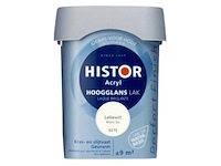 3x lak acryl hoogglans 0,75 liter histor, perfect finish, leliewit - afbeelding 2 van  2