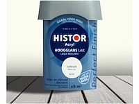 3x lak acryl hoogglans 0,75 liter histor, perfect finish, leliewit