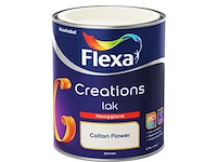 3x lak hoogglans flexa, creations, cotton flower, 750 ml - afbeelding 2 van  2