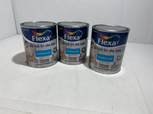 3x lakverf zijdeglans basis m15 flexa - afbeelding 1 van  3