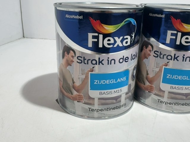 3x lakverf zijdeglans basis m15 flexa - afbeelding 2 van  3
