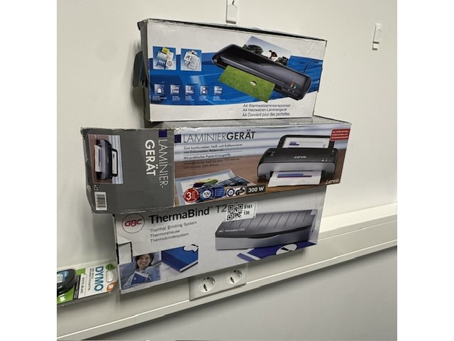 3x laminator en labelwriter, o.a. gbc, thermabind t200 - afbeelding 4 van  4