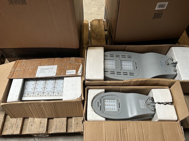 3x led high bay light, plat model, schijnwerper 160w - afbeelding 1 van  6