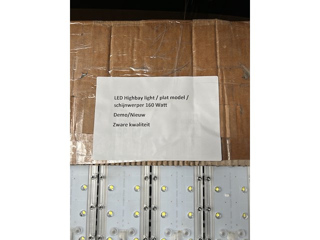 3x led high bay light, plat model, schijnwerper 160w - afbeelding 6 van  6