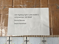 3x led high bay light, plat model, schijnwerper 160w - afbeelding 6 van  6