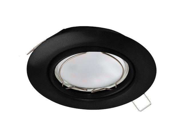 3x led inbouwspot eglo, peneto, zwart - afbeelding 1 van  2
