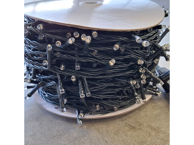 3x led kerstverlichting a 80 meter, warm wit - afbeelding 1 van  4