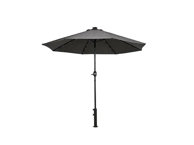 3x led parasol 2.7 meter feel furniture, donkergrijs - afbeelding 1 van  5
