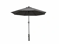 3x led parasol 2.7 meter feel furniture, donkergrijs