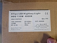 3x ledschijnwerper ellipz, hbu 150w - rond - afbeelding 2 van  3