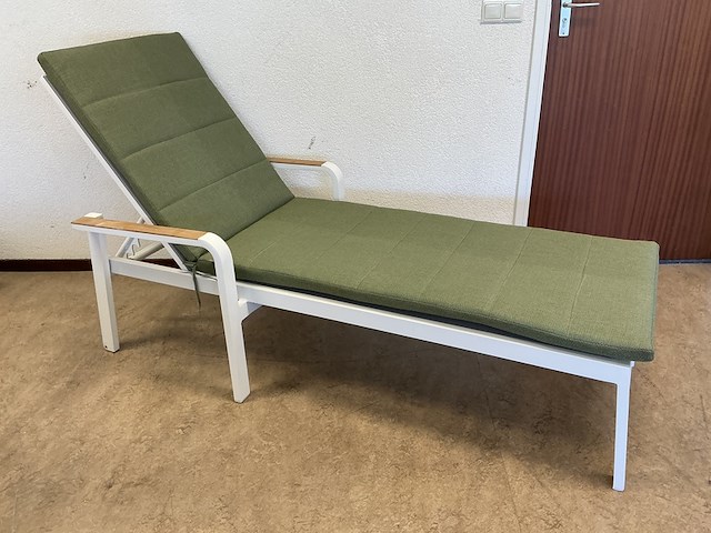 3x ligbed, suns, tutti lounger, mat white - afbeelding 1 van  5