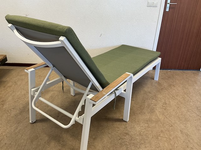 3x ligbed, suns, tutti lounger, mat white - afbeelding 2 van  5