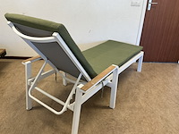 3x ligbed, suns, tutti lounger, mat white - afbeelding 2 van  5