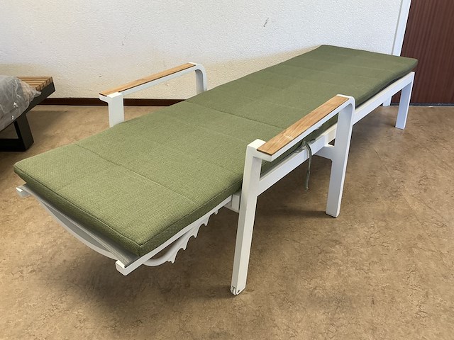 3x ligbed, suns, tutti lounger, mat white - afbeelding 3 van  5