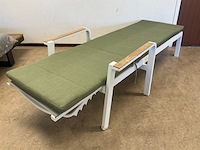 3x ligbed, suns, tutti lounger, mat white - afbeelding 3 van  5