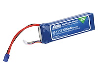 3x lipo 30c 3s 3200mah met ec3 stekker eflite - afbeelding 1 van  2