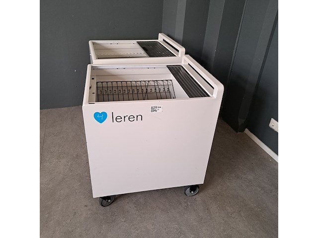 3x (locatie deventer) laptopkar, leren, drg32h1, wit - afbeelding 4 van  9