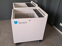 3x (locatie deventer) laptopkar, leren, drg32h1, wit - afbeelding 4 van  9